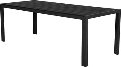 Fuccy tuintafel, 205 cm zwart/zwart.
