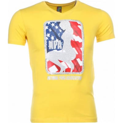 T-shirt - NPA Print - Geel