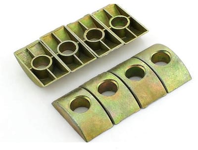 Allecto - Half Moon Washer - Meubels Moer Connector - Bronzen Tone - Spacer Wasmachine - 12 Stuks - Geschikt voor Houten Meubels
