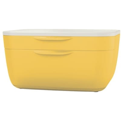 Leitz Cosy Ladenblok  - Ladekastje Met 2 Laden  - Ladenbox Voor Bureau  - Ideaal voor Thuiskantoor/Thuiswerken - Warm Geel