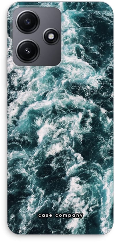Case Company® - Hoesje geschikt voor Xiaomi Redmi 12 hoesje - Zee golf - Soft Cover Telefoonhoesje - Bescherming aan alle Kanten en Schermrand
