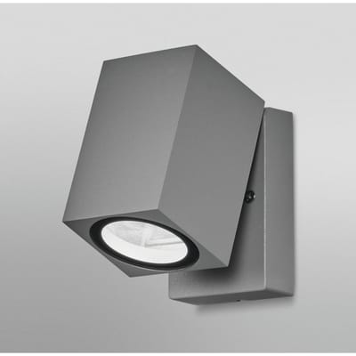 OSRAM ENDURA Classic Cube ADJ WALL buiten wandlamp, zilver, GU10 voet (max 35W), kan worden uitgerust met een normale of slimme lamp, richtbare kop, IP44 bescherming