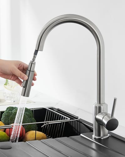 ANYCEE MAX Keukenkraan met handdouche - Keukenmengkraan met 360° draaibaar - Mengkraan met 2 straalsoorten