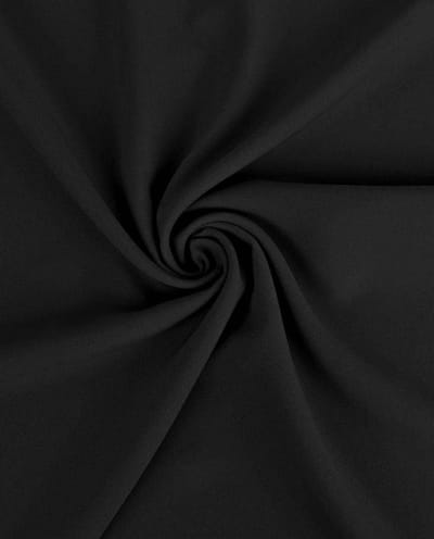 Burlington Stof Uni per Meter – Zwart – Stevig & Vormvast – Texture Stof – Voor Broeken, Rokken & Colberts