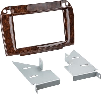 2-DIN Paneel geschikt voor Mercedes Benz CL-Klasse (W215)/S-Klasse (W220) 1998-2005 Kleur: Zwart