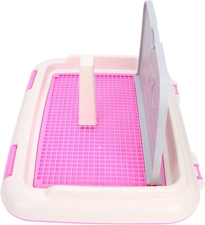 Huisdier Toilet - Zindelijkheidstrainer - Binnen Zindelijkheid - Hygiënisch Ontwerp - 46 x 35 x 24 cm - Rozeachtig