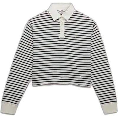 Gestreepte rugby T-shirt voor dames Superdry Athletic Essential