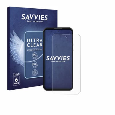 Savvies - Screenprotector voor Oukitel WP60 - Folie Beschermfolie transparant 6 Stuks