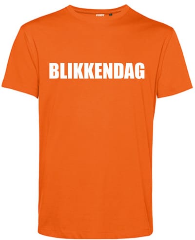 T-shirt Blikkendag | Carnavalskleding | Foute Party | Koningsdag | Oranje | maat XS