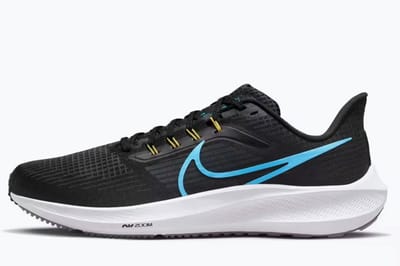 Nike - Air Zoom Pegasus 39 - Sportschoenen - Mannen - Zwart/Blauw/Wit - Maat 41