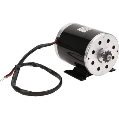 12V 500W Metaal Hoog?Snelheidsborstel Grote Krachtmotor voor Elektrisch Voertuig TweeVier Wielen Scooter black