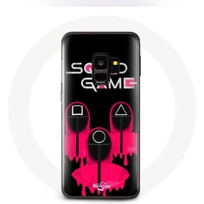 Case voor Samsung S9 plus Squid Game Masks vierkante driehoek en cirkel