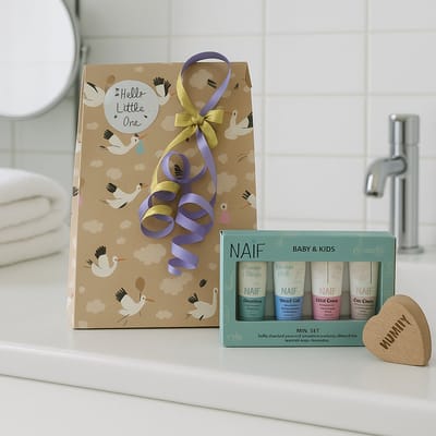 Naif Baby Mini Cadeauset met Bewaardoosje Tanden – Luxe Cadeauset | Giftbox | Perfect Geschenk voor Baby's