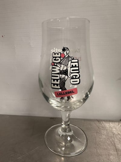 Onis Munique Bierglazen 40 cl / 400 ml Op Voet | Set van 6 Stuks | Geschikt voor Speciaalbier | Glas | Vaatwasserbestendig | Voor Thuis en Horeca