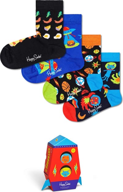 Happy Socks XKSPA09-6500 Kids Space Socks Gift Set 0-12M