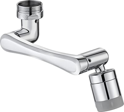Kraan Opzetstuk - Kraan Verlengstuk - Kraanverlengstuk - Keuken kraan - Aanpasbaar - zilver - kraankop - koper - 10*5.5*3.8cm