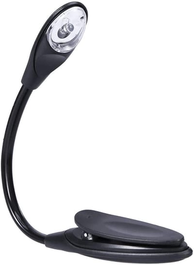 Draagbare LED Boeklamp – Mini Clip Boeklicht – Reis Leeslampje – Compact & Handig