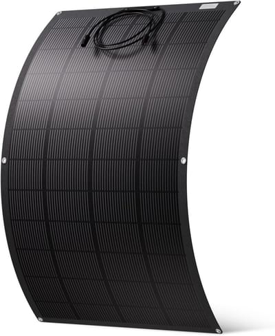 Flexibel Zonnepaneel - Draagbaar Paneel ETFE Paneel - Energie Opwekken - 25% Hoge Conversie - 200W - Zwart