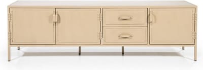 TV meubel Industrieel metaal 185 cm - zand | Eleonora
