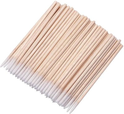 Dailygoody - Wattenstaafjes - Micro-applicatorborstels - Houten staafjes - 300 stuks - Wimperverlengingen - Voor make-up en nagels