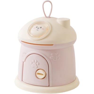 Paddenstoel Spaarpot Cartoon Beer Zoete Kleur Hangend Sleutelslot Spaarpot Speelgoed Geldspaar Pot Muntbank Kinderen Cadeau white
