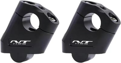 Stuurverhogers Motorfiets - Stuurklemmen Lifter - Comfortabel Rijden - Eenvoudige Montage - 500 Gram - Zwart