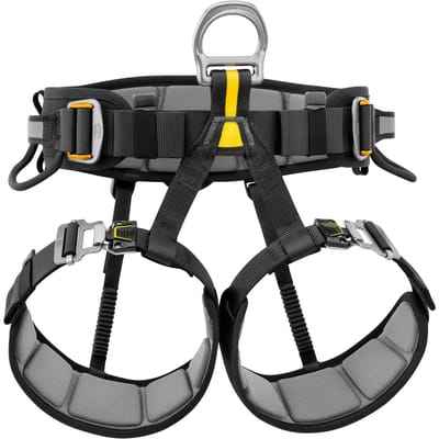 Petzl FALCON 1 Black/Yellow – Lichtgewicht zitgordel voor reddingsoperaties