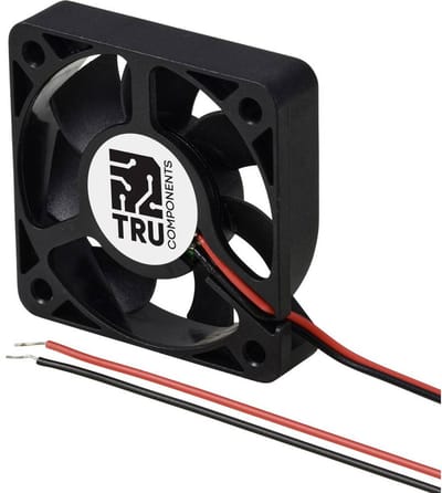 TRU COMPONENTS TC-MX5010-12V0.05A Axiaalventilator 12 V/DC 16.8 m³/h (l x b x h) 50 x 50 x 10 mm