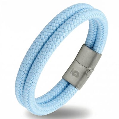 Armband blauw met magnetische sluiting Galeara design Noa 19,5cm