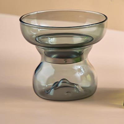 Tasse équitable en verre de haute qualité, séparateur de thé épaissi, filtre à thé, un thé de mer, petit verre à thé vert orange, service à thé, tasse masculine 350ml gray
