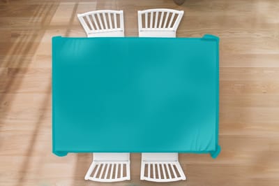 Tafelkleed - Tafellaken - 200x130 cm - Blauw - Effen kleur - Binnen en Buiten