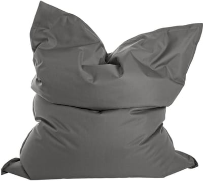 mokebo Zitzak Outdoor XXL voor kinderen & volwassenen 'Der Große', Bean Bag, zitkussen, ligkussen of reuze zitzak mit vulling, 130x170cm, Antraciet