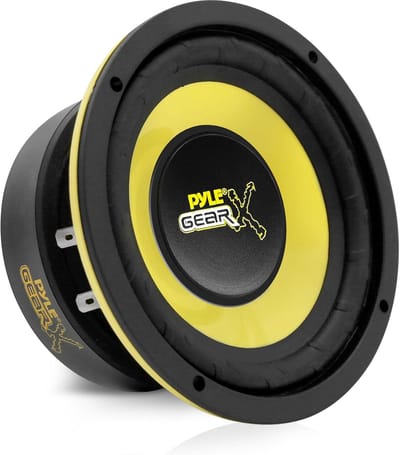 Auto Mid Bass Speaker - Woofer Systeem - Muziek Luisteren - 200 Watt Vermogen - 5 Inch - Geel