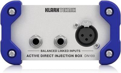 Actieve DI-box met hoog dynamisch bereik en +48V fantoomvoeding