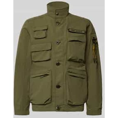PME legend groene heren jas   High neck halslijn   Regular fit   Ritszakken   Ritssluiting   Duurzaam   Lange mouw Groen XL