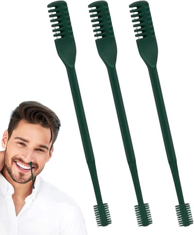Neushaartrimmer - Gezichtsverzorging - Dagelijkse Verzorging - 360° Draaimechanisme - Compact Formaat - Zilver