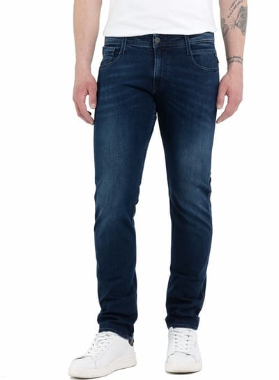 Replay Heren Jeans Broeken Anbass slim Fit Blauw 38W / 32L Volwassenen