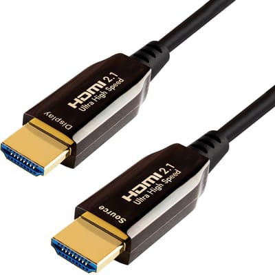 Qnected Actieve HDMI 2.1 kabel 7,5 meter - Ultra High Speed - 4K 120Hz & 144Hz, 8K 60Hz Ultra HD - PS5, Xbox Series X & S - Charcoal Black
