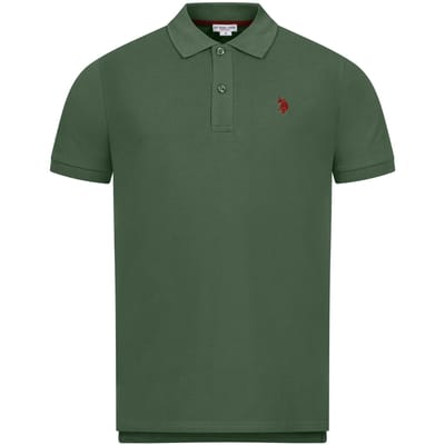 U.S. Polo Assn. heren basic poloshirt met korte mouwen en stretch