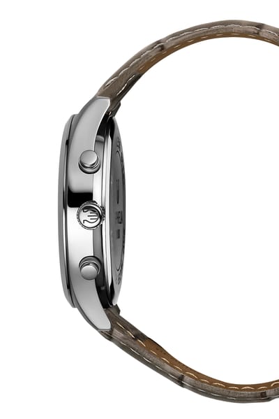 Orphelia Regal OR31802 Horloge - Leer - Grijs - Ø 38 mm