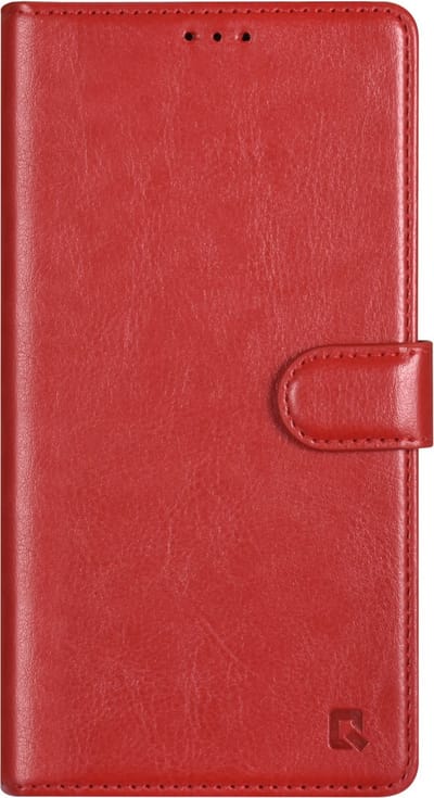 UNIQ Accessory Galaxy S23 Ultra Book Case hoesje - Pasjeshouder voor 3 pasjes - Magneetsluiting - Hanger - Rood