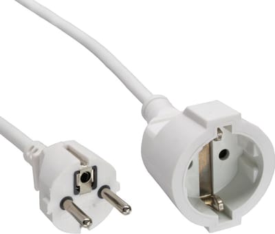 Brennenstuhl 1168430 Stroom Verlengkabel Wit 3.00 m H05VV-F 3G 1,5 mm²