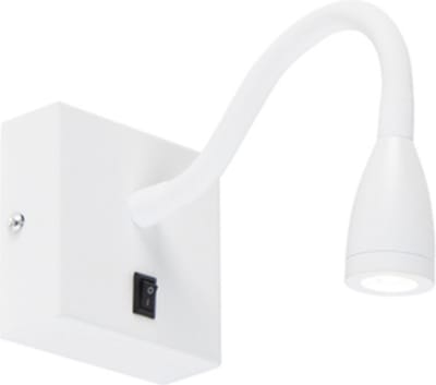 QAZQA flex - Moderne LED Wandlamp voor binnen - 1 lichts - L 26 cm - Wit - Woonkamer | Slaapkamer