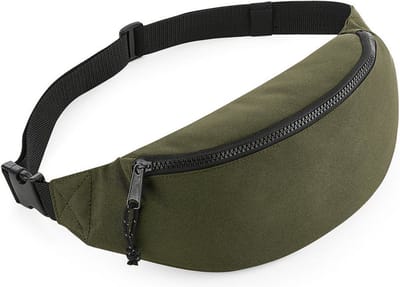 Bagbase Heuptasje - legergroen - 38 cm - buideltasje - festivaltasje en outdoor - Fanny pack