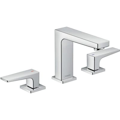 Hansgrohe Metropol 3-hole basin mixer 110 with lever handles and push-open waste 32514000