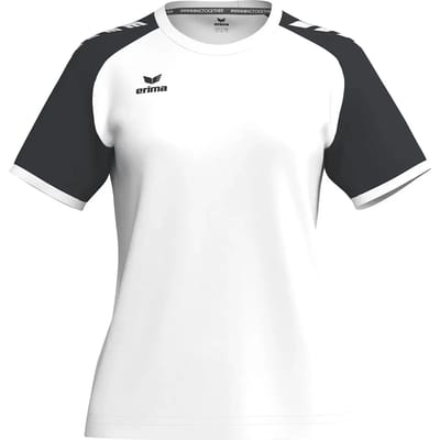 Erima Wings Shirt Korte Mouw Dames - Wit / Zwart | Maat: 34