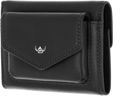 Golden Head Leren portemonnee Polo RFID Protect Minischeintasche 1079 Schwarz zwart