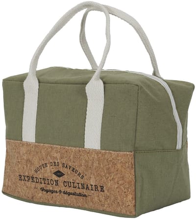 Cook Concept Koeltas Miami - voor lunch en drankjes - 3 liter inhoud - 22 x 14 x 16 cm - Draagband - groen