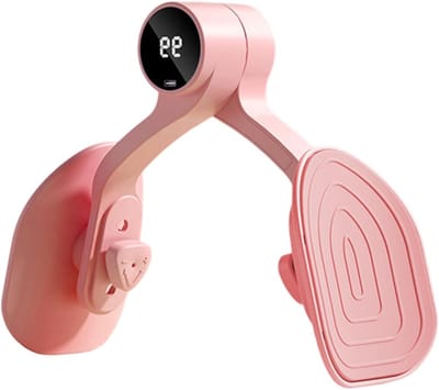 Bekkenbodemtrainer Dames - Heupversterker Kernspiertoner - Spierversteviging Thuis - Smart Screen Display - 21.5 x 11 cm - Roze