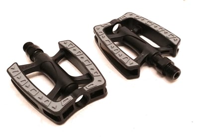 Falkx Kunststof pedalen - anti-slip - zwart - 9/16" - duurzaam ontwerp